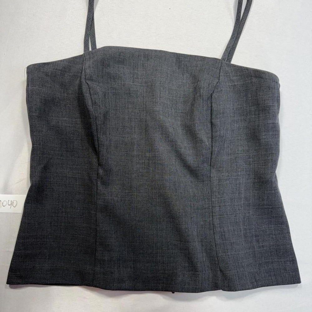 Y2K Breakin' Loose Gray Corset Top Size 5/6